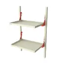 Folding Shelves - 36" W x 25" D x 65" H