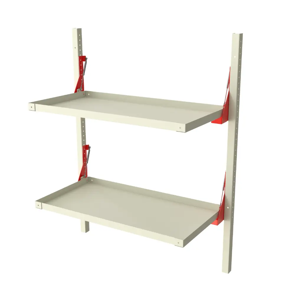 Folding Shelves - 48" W x 25" D x 65" H