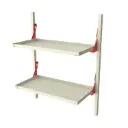 Folding Shelves - 48" W x 25" D x 65" H