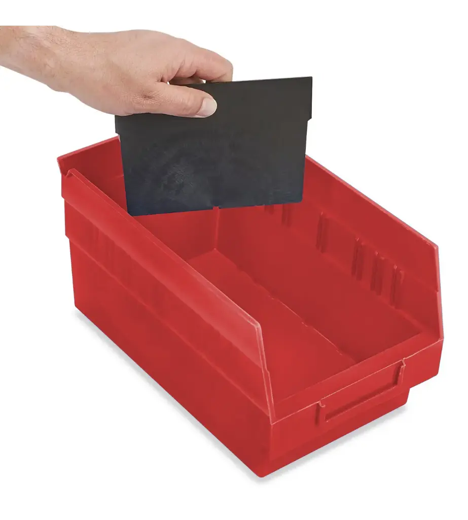 Divider for Plastic Shelf Bin